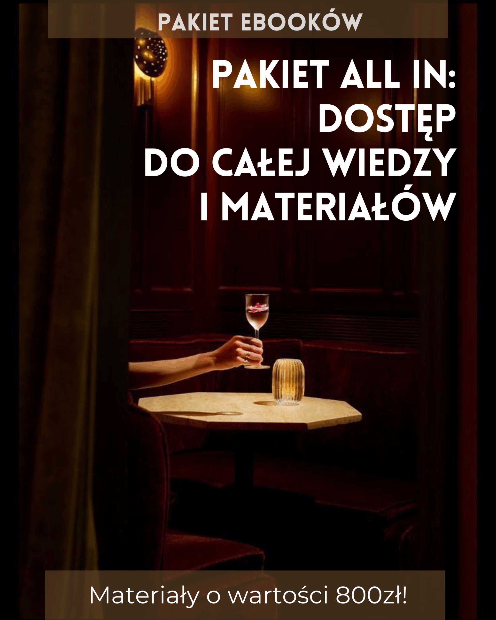 PAKIET ALL IN: DOSTĘP DO CAŁEJ WIEDZY I MATERIAŁÓW ze strony Akademia Restauratora!