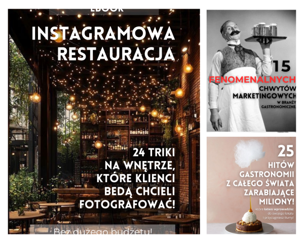 HIT! Skuteczny Marketing w Twojej restauracji. 3 E-booki w super cenie.