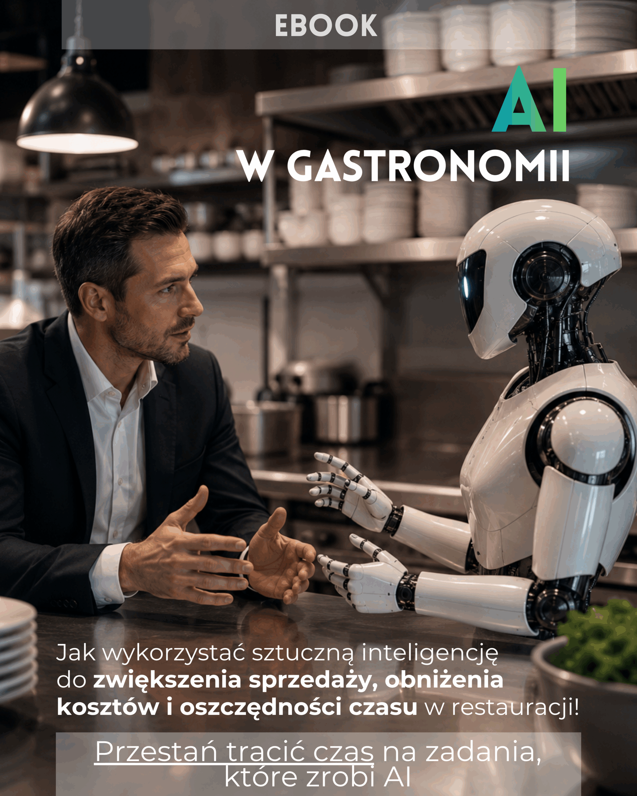 E-book: AI w Gastronomii jak wykorzystać  sztuczną inteligencję do zwiększenia sprzedaży, obniżenia kosztów i oszczędności czasu w restauracji