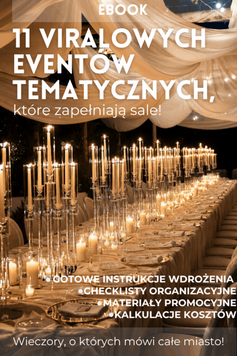 E-book: 11 viralowych eventów tematycznych, które zapełniają sale! Wieczory o których mówi całe miasto